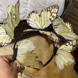 ❤️ Free People Butterfly Fascinator Hat Kentucky Derby